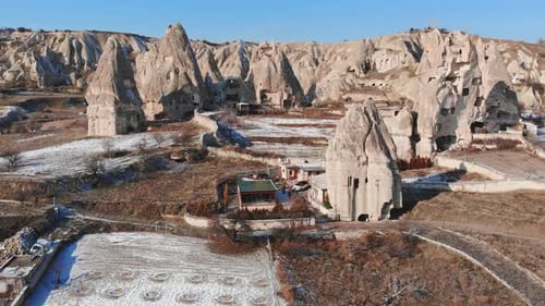 World Heritage, Cappadocia, Gereme, Turkey. Beautiful Mountains of Volcanic Origin.