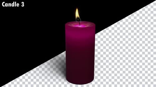 Realistic Looping Candle Elements Pack
