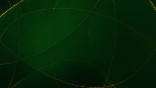 Abstract Full Frame Green Gold Horizontal Decoration Template Loop Banner Background