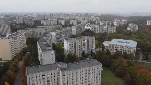 Drone Flying Over the City 4