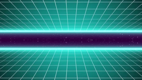 80s Retro, Loop Animation Of Retro High Tech Gaming Bg . Sci-fi Retro Style Grid , Vintage Retro Ani