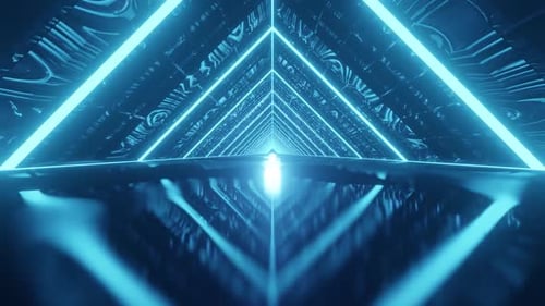 New Blue Space Cosmo Tunnel Vj Loop Background HD