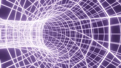 Purple Light Net Tunnel Vj Loop Background HD