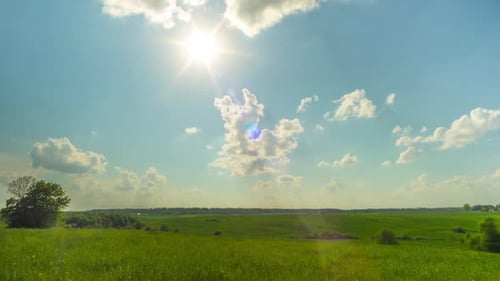 Soleil Paysage d'été