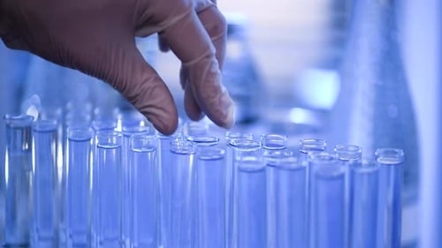 Lab Test Tubes and Pipette, Science Experiment