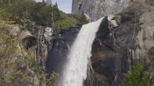Close up of a waterfall