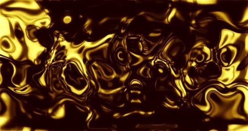 Abstract Golden Fluid Motion Background Animation