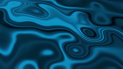 Dynamic Abstract Blue Liquid Flow Background