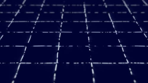 Laço sem costura de grade digital abstrata azul 4K
