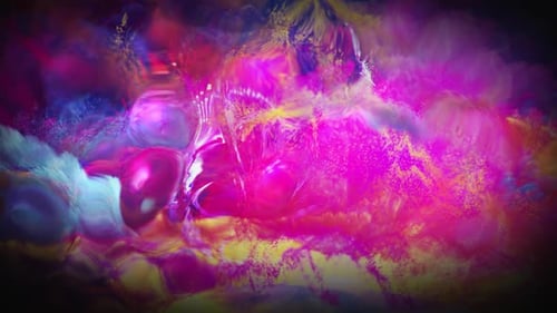 Animated Bright Landscape of Particles
