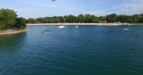 Wakeboarding at Wake Park Jarun, Croatia