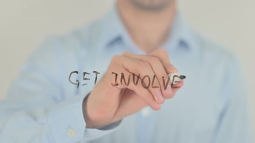 Hand Writes Get Involved on Clear Surface
