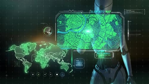 Android Works With Maps On A Virtual Dashboard HD