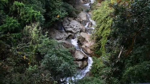 Beautiful Waterfall in the tropical forest