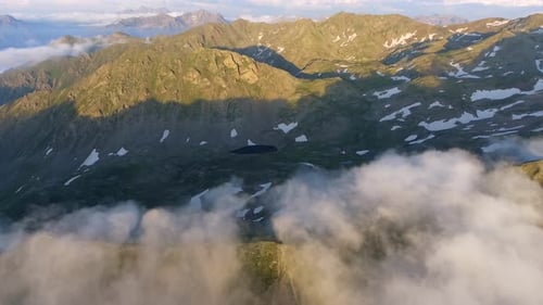 Cloudy Mountain Ridge