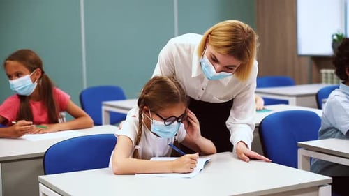 Children at the primary school.