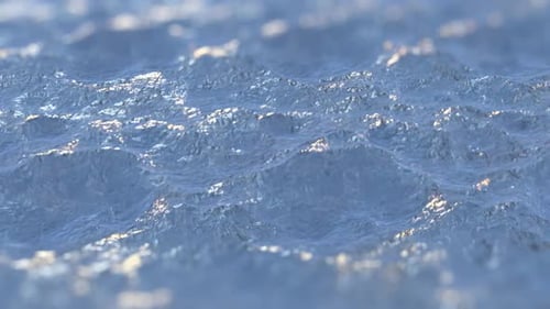 Animated Blue Water Surface Shimmering Loop Background