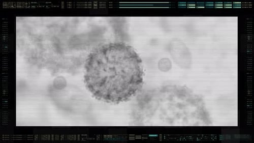Nahaufnahme: Anatomie des Virus in der Luft 02