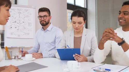 Interview Panel Meets with Job Candidate