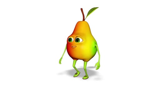 Pear Walks Schleife auf weißem Hintergrund