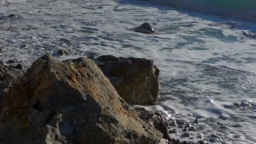Sea Waves On The Beach