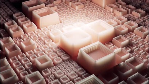 Zarte rosa Quadrate