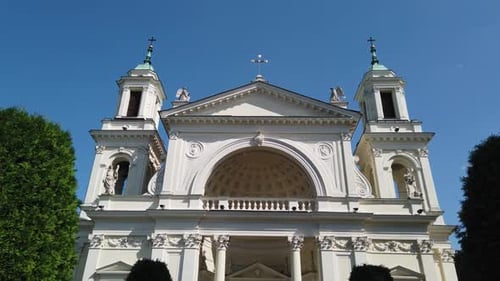 Catholic Church on the Sunny Day.