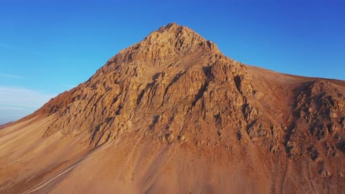 Vue aérienne de la surface de Mars.