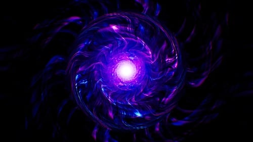 Energy Wave Neon Background Loop 4K