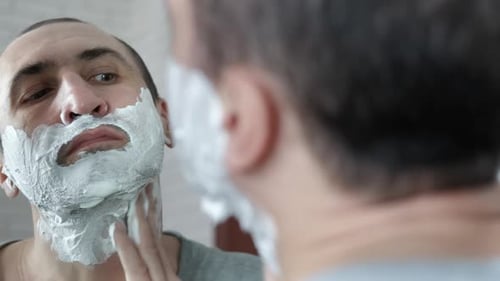 Morning hygiene for men.