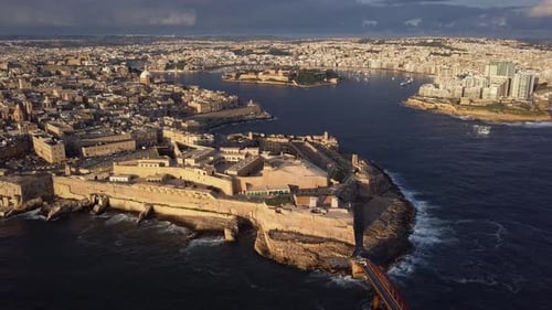 Aerial View of Valletta, Malta