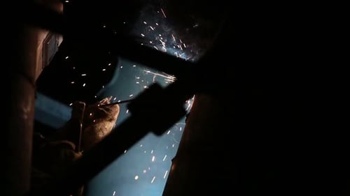 Welding Sparks on Production