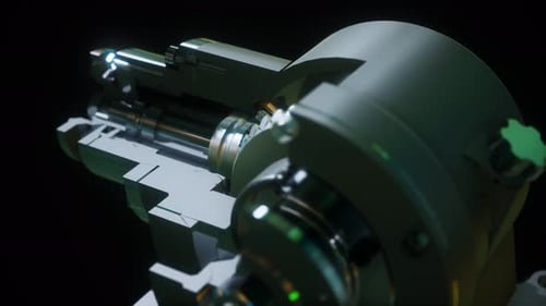 Animated 3D Industrial Gears Mechanism Background