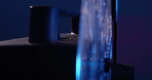 Vintage 8mm Film Projector Showing Movie