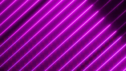 Animated Neon Glowing Diagonal Lines Loop Background