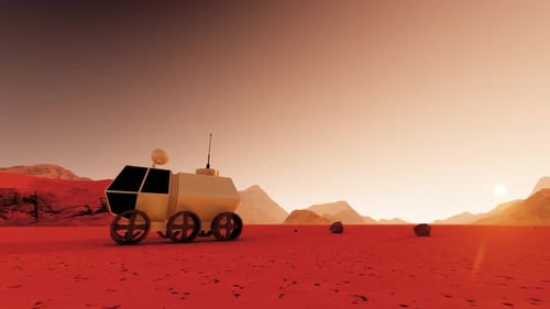 Design Template with Mars Space Station for Concept Design