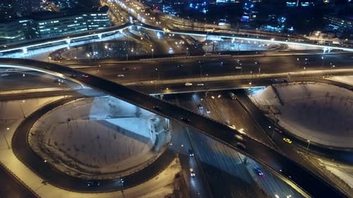 Night Highway Interchange 4