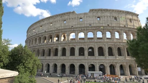 Colosseum in Rome, Italy on a Sunny Day