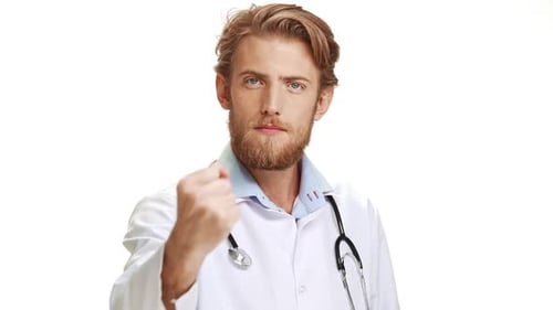 Doctor Shake Finger No in Medical Setting