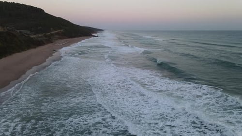 Drone Sunrise Sea Oceano Ondas