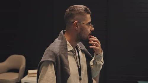 University Professor Giving Lecture in front of Students