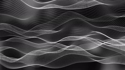 Abstract Digital Wave Particle Field Background Loop