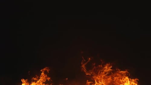 Burning Flames Fire and Smoke Background for Text Logo Title Advertisement