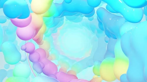 Abstrakte holografische Geometrie mit radialen Kreisen 01 HD