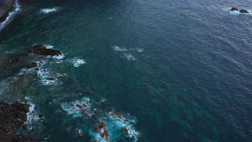 Top View of a Deserted Coast
