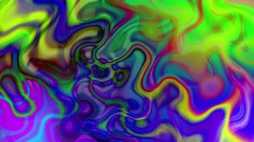 Vibrant Abstract Fluid Motion Background Loop