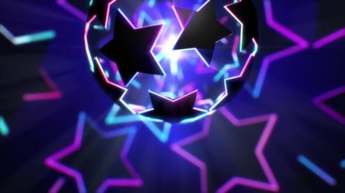 Neon-Sternlichter-Hintergrund