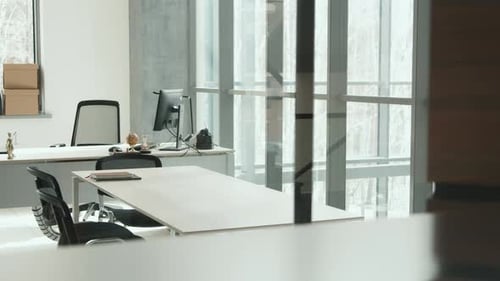 Minimalist Office Room Interior