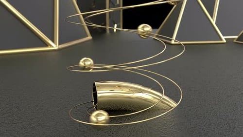 Rolling down balls through a tunnel