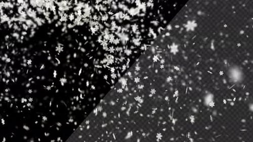 3D-Schneefall in 4K